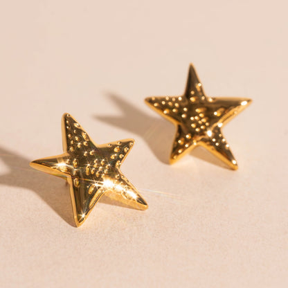 Jumbo Star Stud Earrings