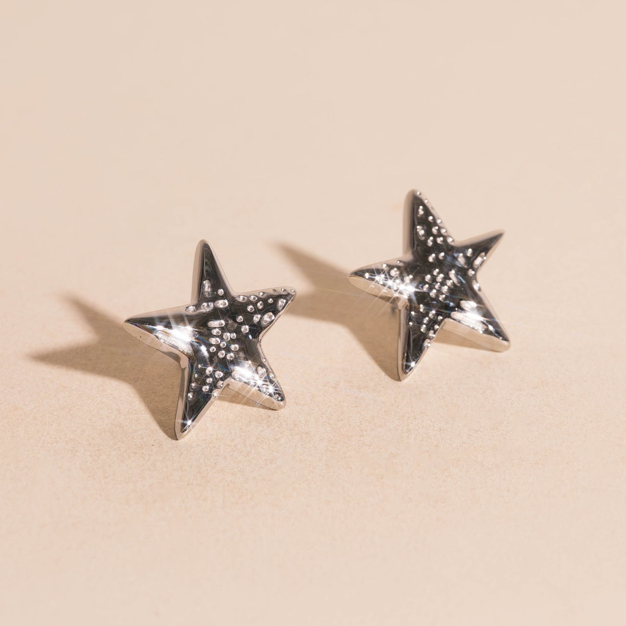 Jumbo Star Stud Earrings