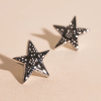 Jumbo Star Stud Earrings