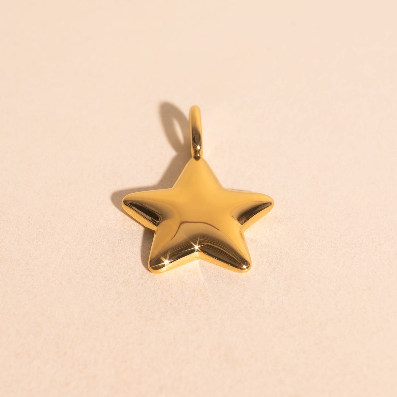 Puffy Star Necklace Charm