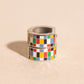 Global Goals Checkered Super Chunky Huggie Hoop Earrings