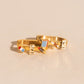 USA Oblong 3D Huggie Hoop Earrings