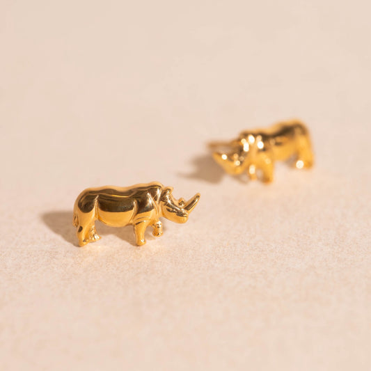 Rhino Stud Earrings