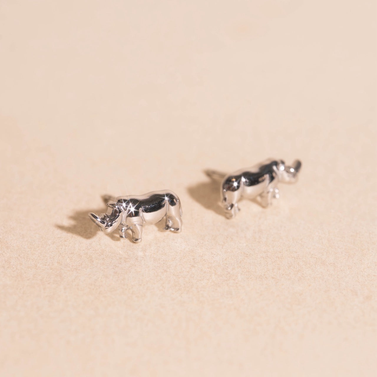 Rhino Stud Earrings