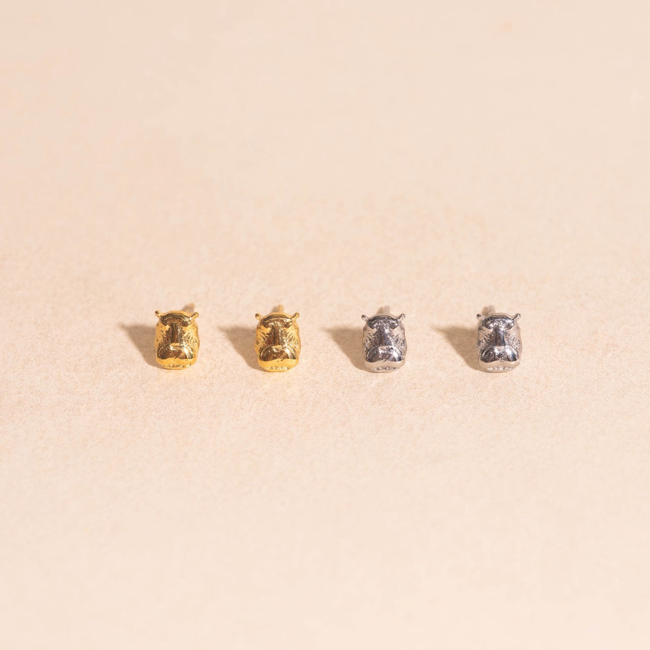 Hippo Stud Earrings