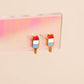 Firecracker Popsicle Stud Earrings