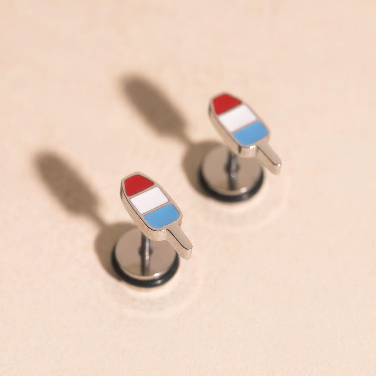 Firecracker Popsicle Stud Earrings