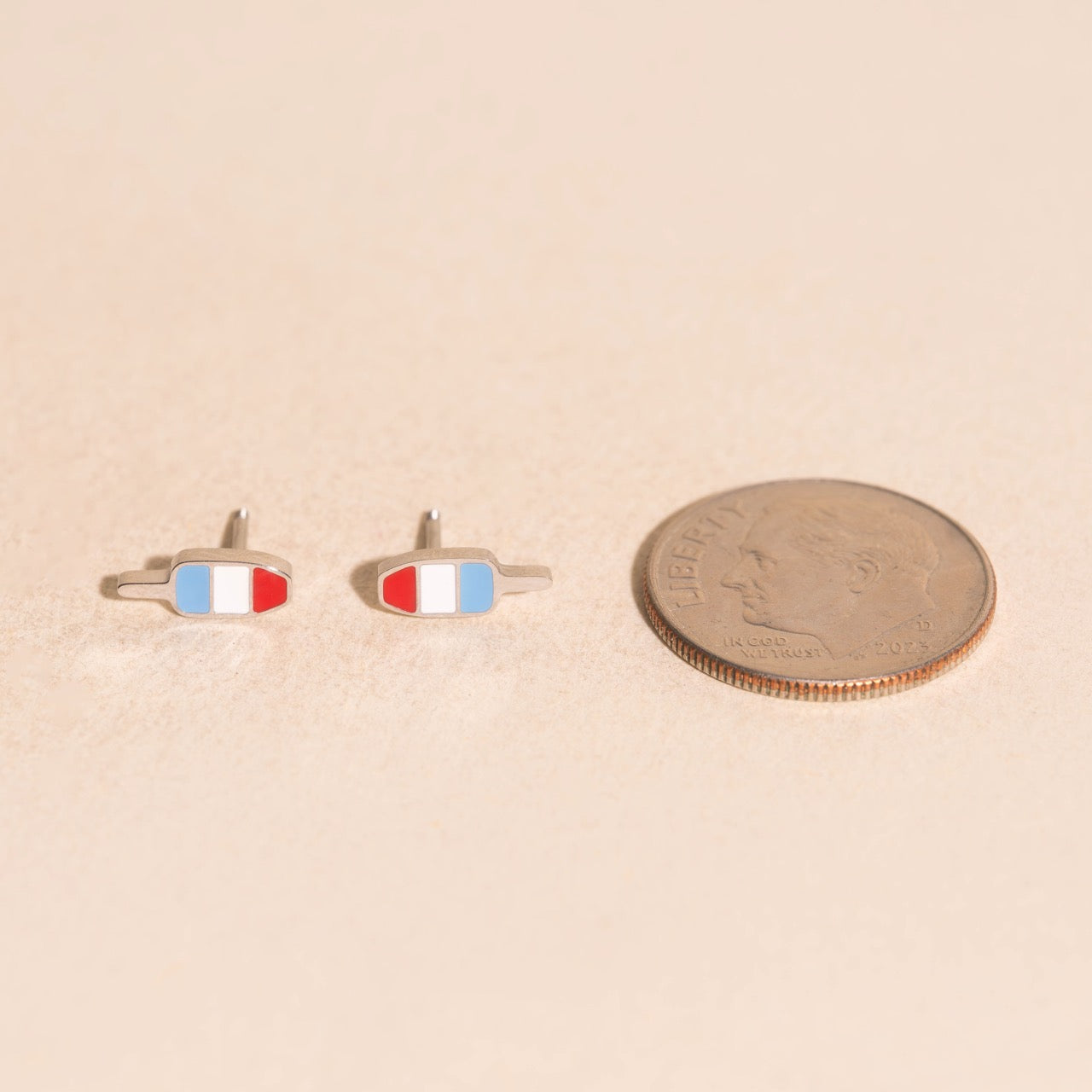 Firecracker Popsicle Stud Earrings
