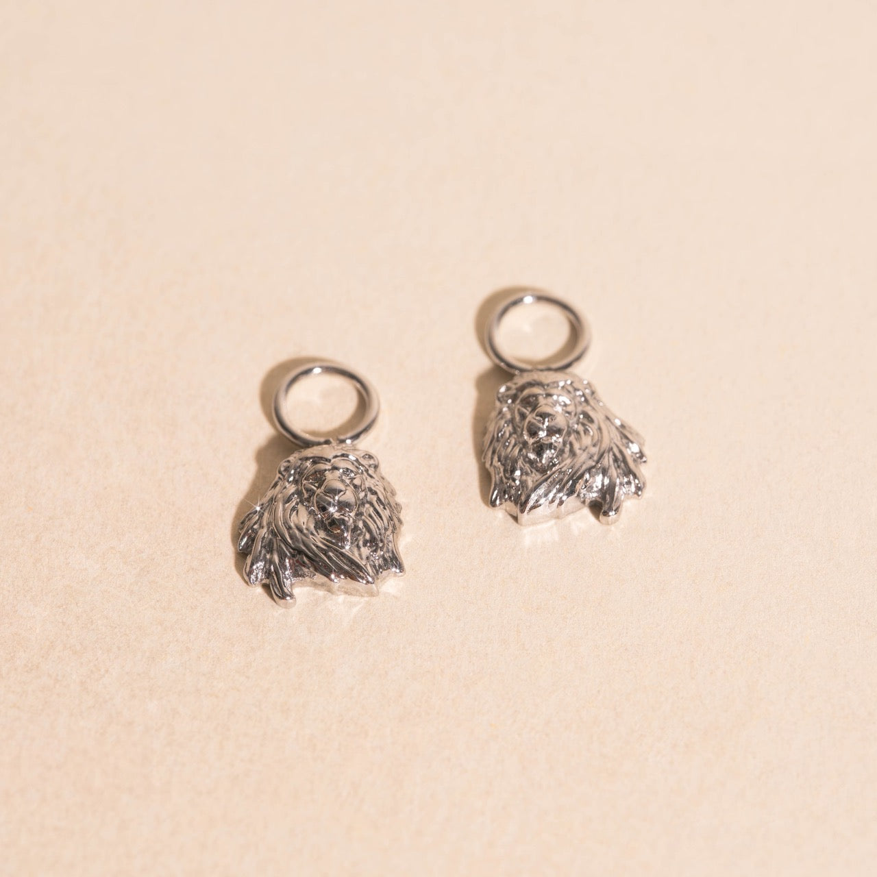 Lion Huggie Hoop Charms