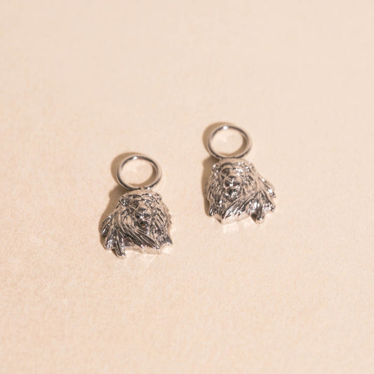 Lion Huggie Hoop Charms