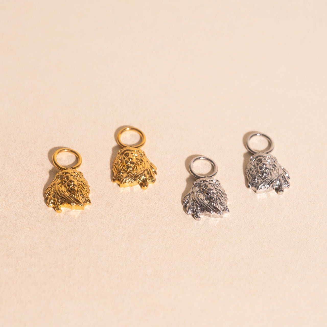 Lion Huggie Hoop Charms
