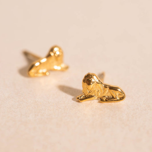 Lion Mini Stud Earrings