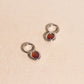 Stone Chunky Huggie Hoop Charms