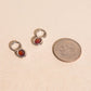 Stone Chunky Huggie Hoop Charms