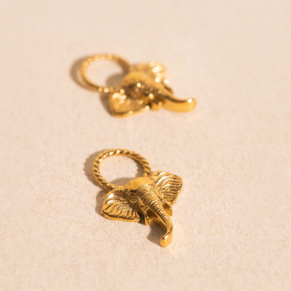 Elephant Huggie Hoop Charms