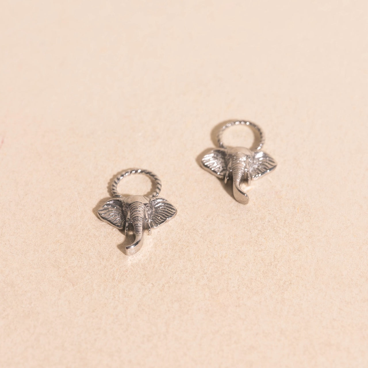 Elephant Huggie Hoop Charms