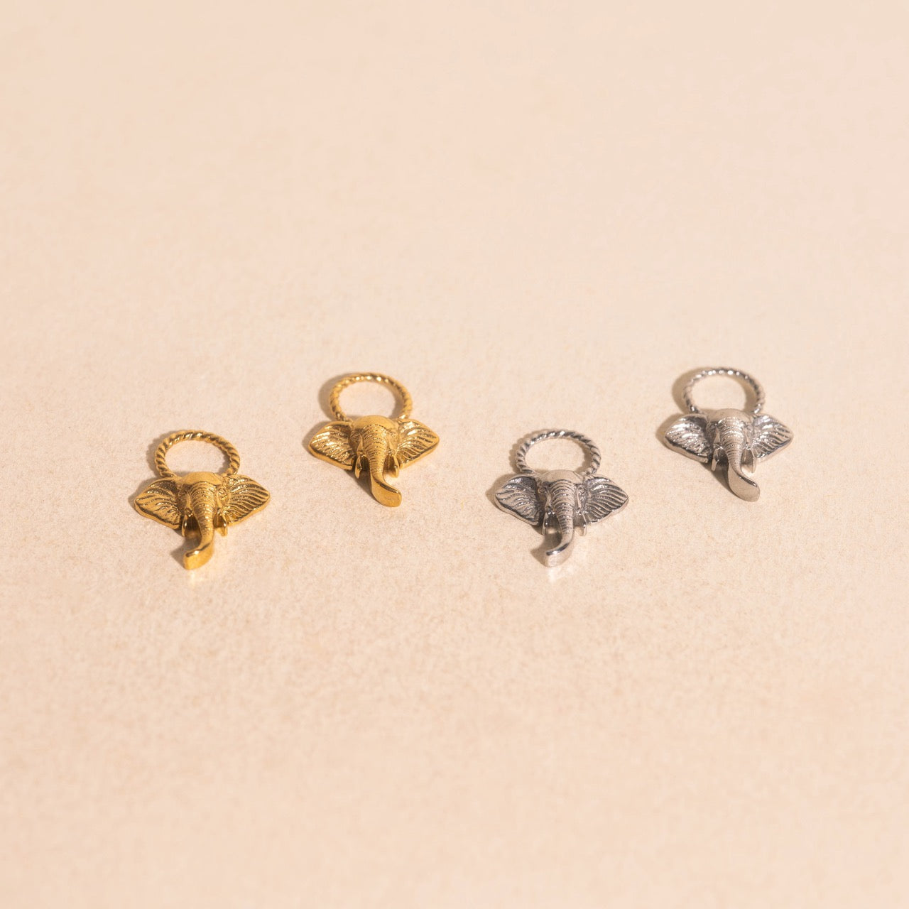 Elephant Huggie Hoop Charms