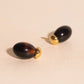 Tortoise Shell Drop Stud Earrings