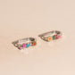 Summer Vibes Oblong 3D Huggie Hoop Earrings