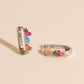 Summer Vibes Oblong 3D Huggie Hoop Earrings