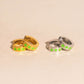 Neon Star Chunky Huggie Hoop Earrings