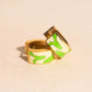 Neon Camo Super Chunky Huggie Hoop Earrings