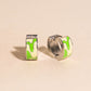 Neon Camo Super Chunky Huggie Hoop Earrings
