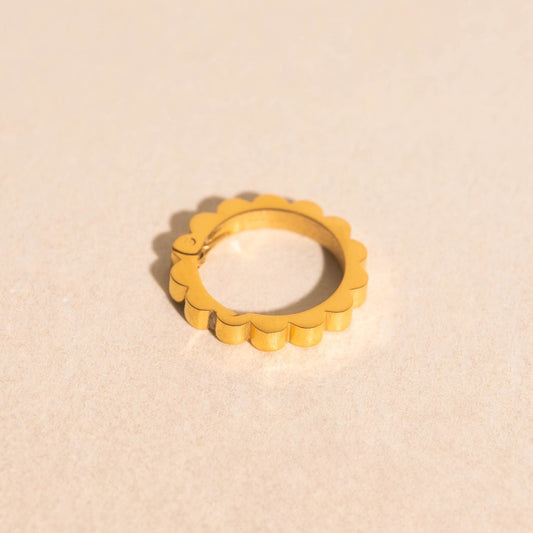 Scalloped Necklace Charm Clasp (11mm)