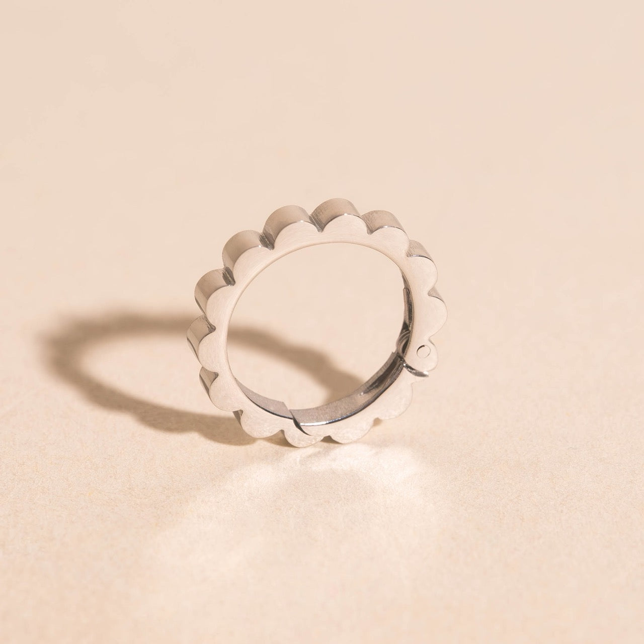 Scalloped Necklace Charm Clasp (11mm)