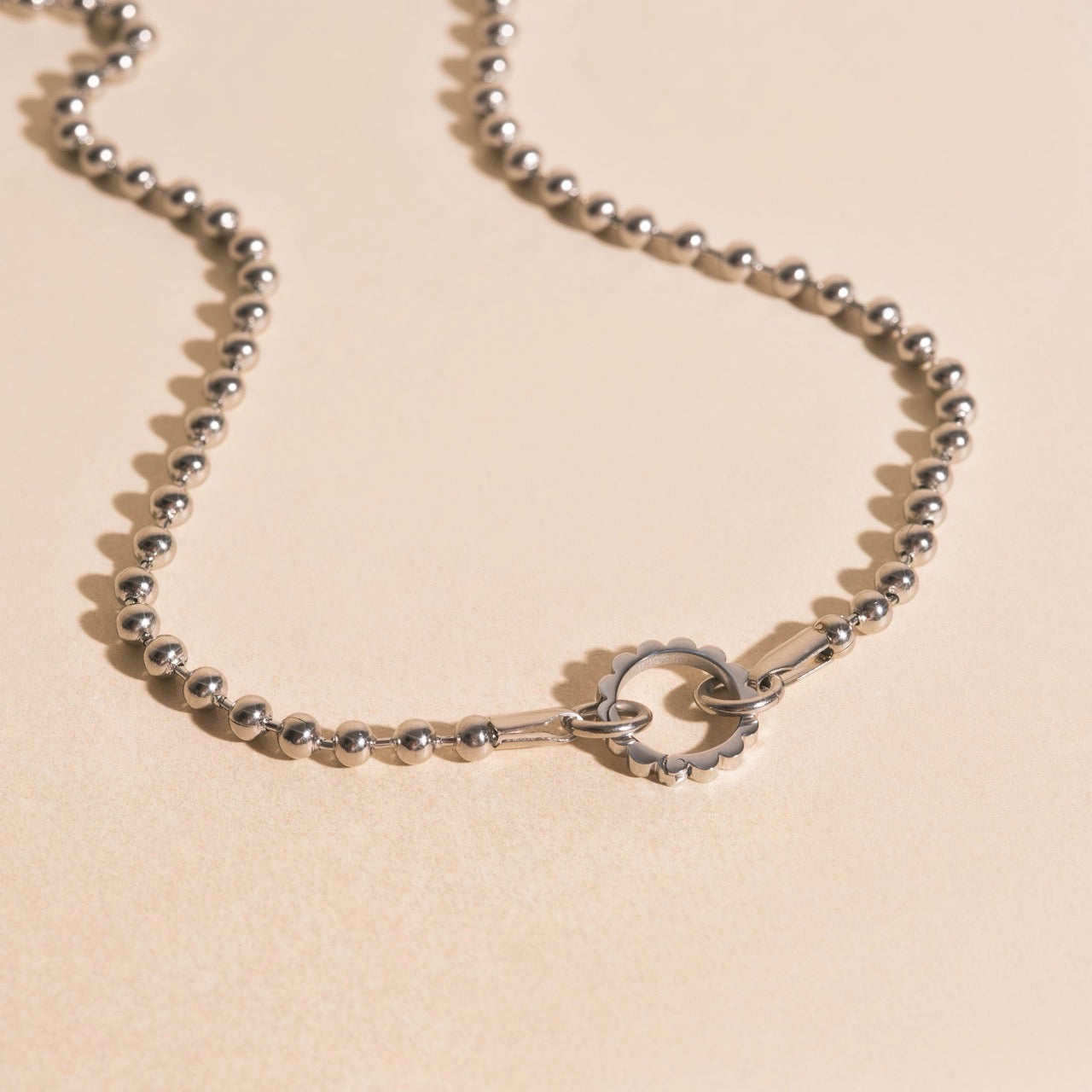 Scalloped Necklace Charm Clasp (11mm)