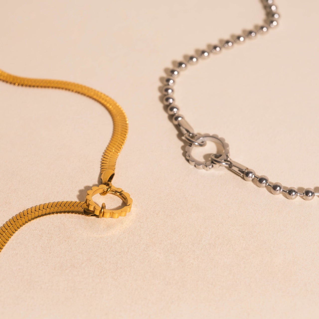 Scalloped Necklace Charm Clasp (11mm)