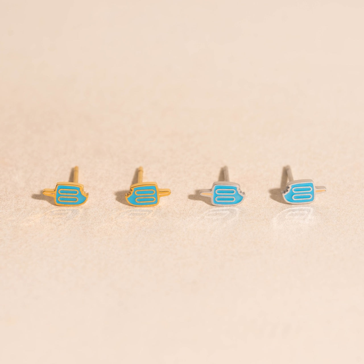 Blue Popsicle Mini Stud Earrings