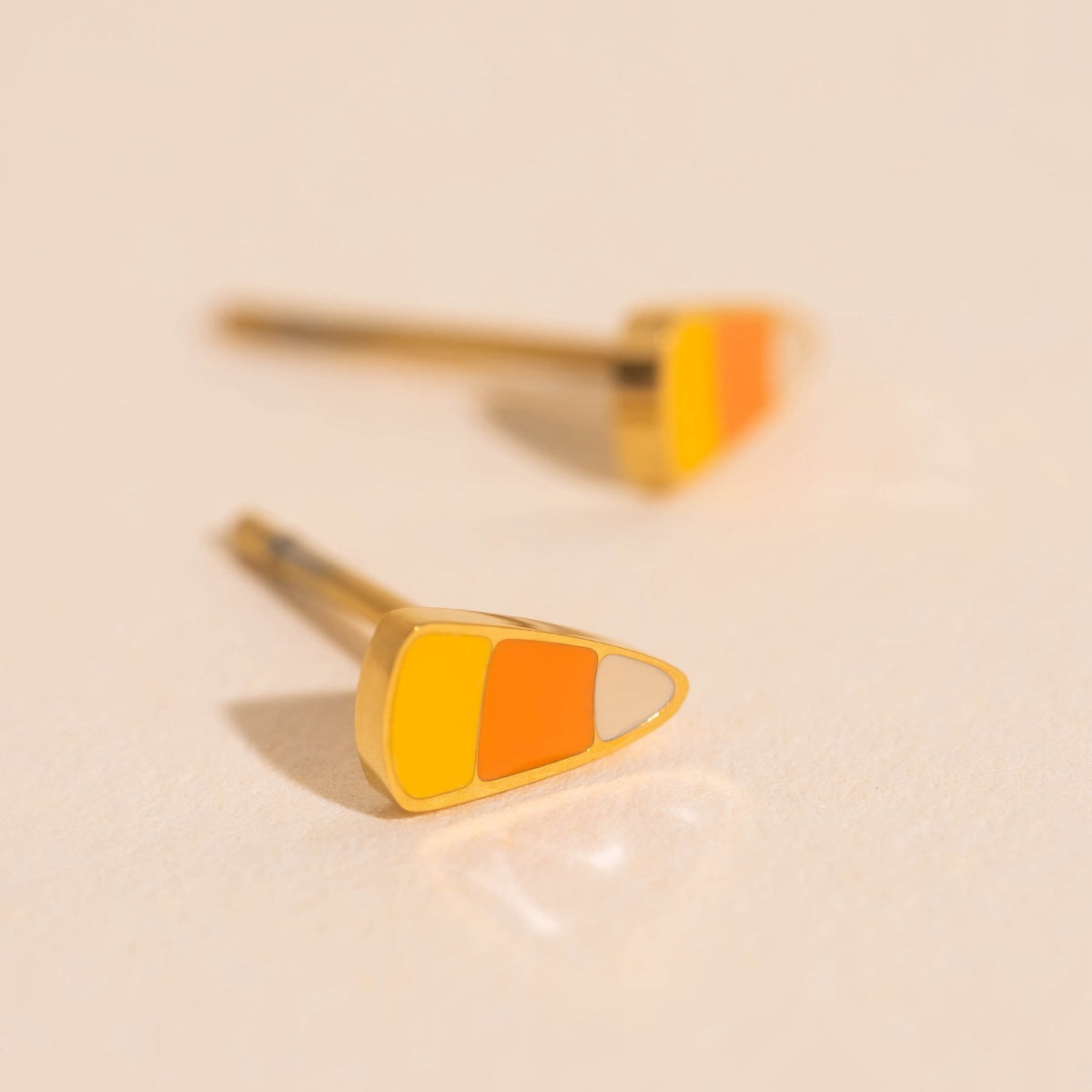 Candy Corn Stud Earrings