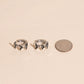 Black Bat 3D Huggie Hoop Earrings