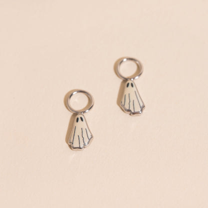 Ghost Huggie Hoop Charms