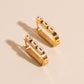 Boo Halloween 3D Huggie Hoop Earrings