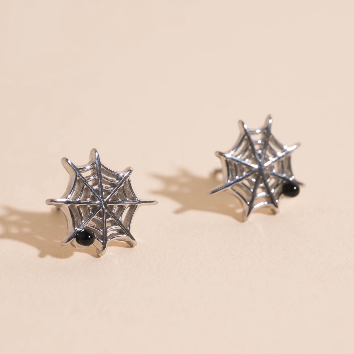 Spider Web Stud Earrings