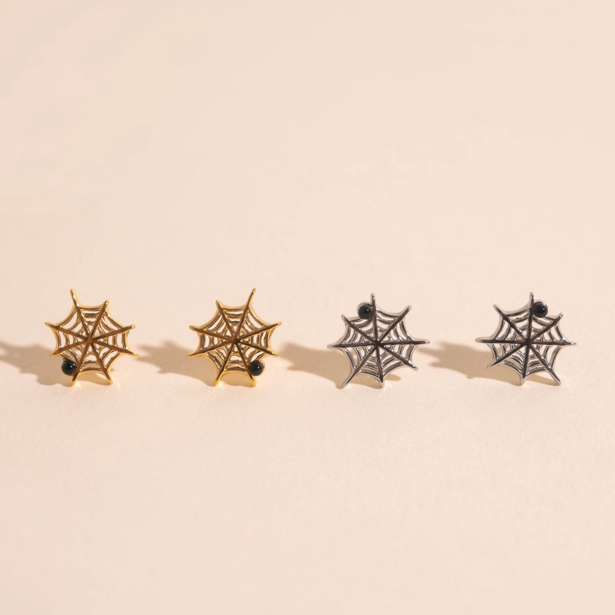 Spider Web Stud Earrings