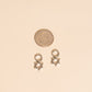 Star of David Chunky Huggie Hoop Charms