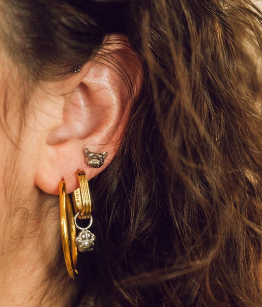 French Bulldog Stud Earrings
