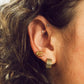 Snake Skin Super Chunky Huggie Hoop Earrings