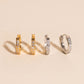Crystal Huggie Hoop Earrings