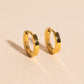 Smooth Huggie Hoop Earrings