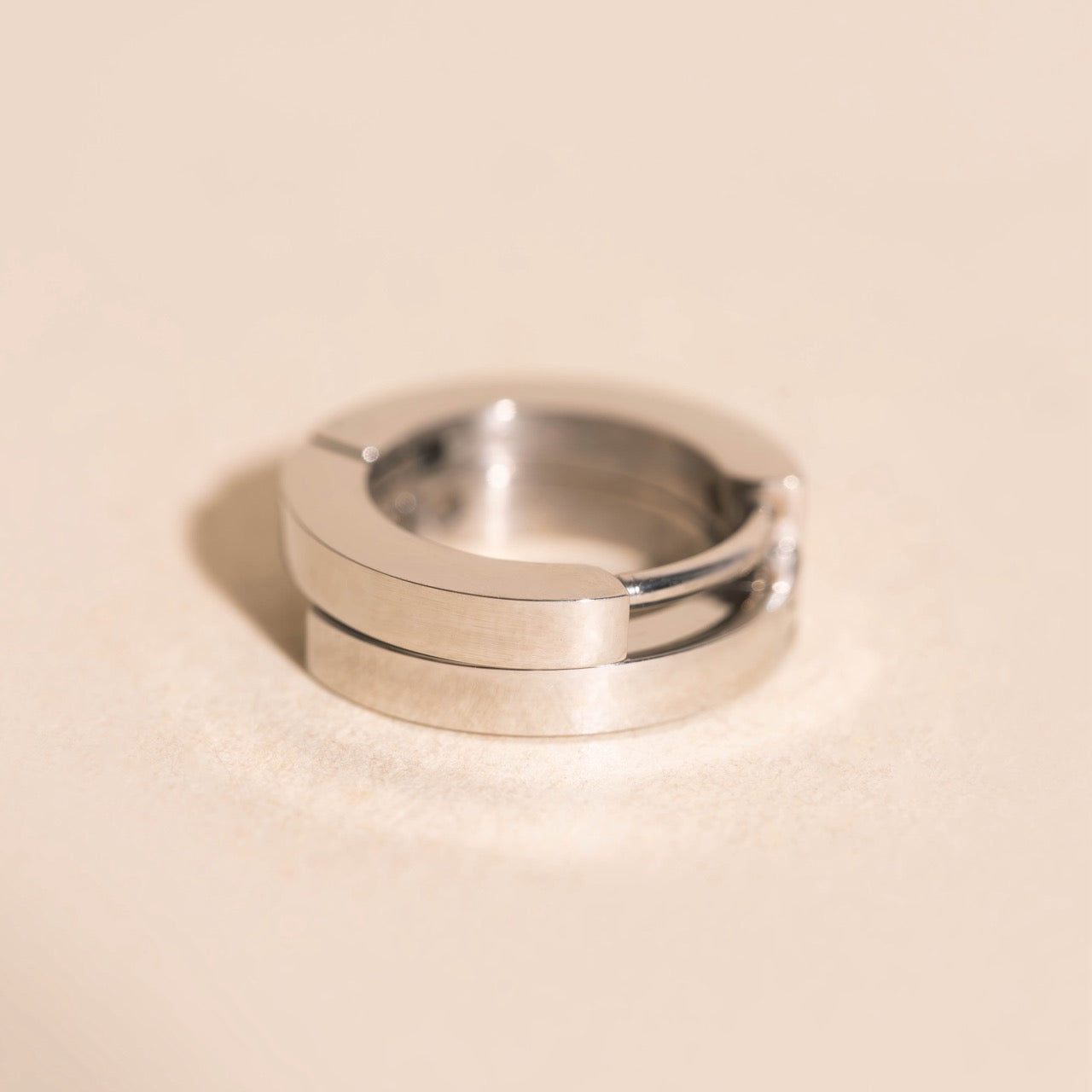 Smooth Huggie Hoop Earrings