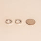 Smooth Huggie Hoop Earrings
