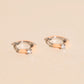 Color Pop Crystal Huggie Hoop Earrings