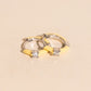 Color Pop Crystal Huggie Hoop Earrings