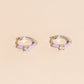 Color Pop Crystal Huggie Hoop Earrings