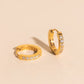 Crystal Huggie Hoop Earrings