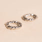 Rope Chunky Rounded Huggie Hoop Earrings
